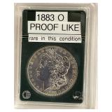 1883 O PROOF LIKE MORGAN SILVER DOLLAR