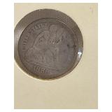 1886 Liberty Seated Dime
