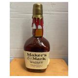 Makers Mark Whisky Signature hand dipped bottle