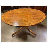 Oval coffee table on rollers 32'x24'