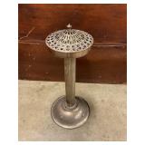 Silverplate ashtray stand 18' tall