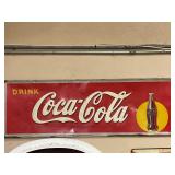 Vintage Coca-Cola metal sign 54'x18'