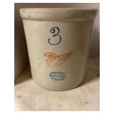 Red Wing #3 Union stoneware crock