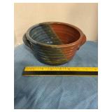 Salt glazed stoneware bowl
