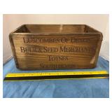 Advertisement wood box