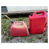 Two gas cans