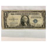 1935C One Dollar blue seal silver certificate