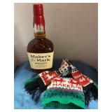 Makers Mark 1L bottle w/ Holiday Sweater