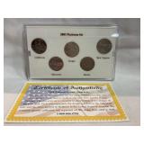 2005 Platinum state quarter collection