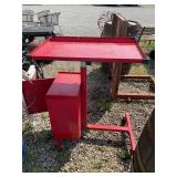 Metal moving work table