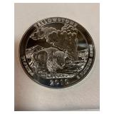 2010 Yellowstone 5.0 ounce silver round
