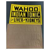 Metal Sign New Old Stock W/ onion skin paper