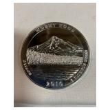 2010 Mount Hood 5.0 ounce silver round