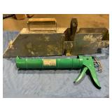 Drywall tape dispenser/caulk gun