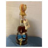 Italian Vino Santo Holy Wine bottle hand-painted
