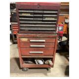 Metal toolbox w/content craftsman top