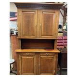 Wooden Hutch w/bottom cabinet 88'Tx13'Dx52'W