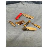 Assorted folding knives
