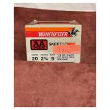 Winchester AA +20 gauge nine shot nine shells