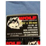Wolf 7.62 x 39 mm 122 GR 5 boxs