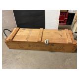 Ammunition for cannon with explosives box empty
