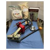 Lee Reloading press with accessories and book