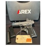 AREX 9Polymer Pistol 9mm Red dot sight & case