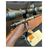 Mossberg 146B rifle 22 Beeman scope