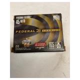 Federal 45auto 165gr 20 rds