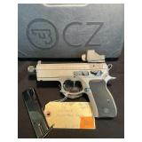 CZ 75 Pistol 9mm Luger Red Dot Sight &case