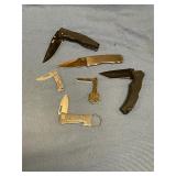 6 SOG folding knives