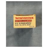 Winchester 9 x 18 Makarov 95 grain