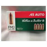 Sellier & Bellot FMJ 45auto 230 gr 50 rds
