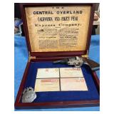 Pony express model BLK powder gun w/ badge&stamps