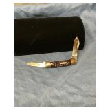 Case 2 blade folding knife Indian engraving 62131