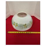Vintage handpainted glass lampshade 6ï¿½ top opening