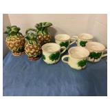 ARC china cream& sugar, cups, salt &pepper