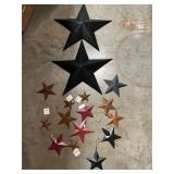 Decorative stars in assorted sizes