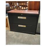 Metal filing cabinet (no key)