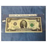 1976 UNC Two Dollar FR Note Green Seal