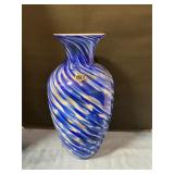 Murano Art Glass Vase 14ï¿½ T
