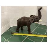 Leather wrapped  Elephant Statue 9ï¿½ tall