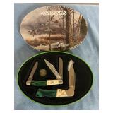 Remington Pintails limited edition knives in tin