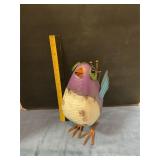 Metal Folk Art bird figurine