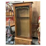 Wooden gun case with key