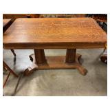 Double Pillar Library Table 48ï¿½x28ï¿½
