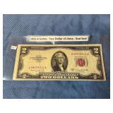 1953-A Two Dollar U.S. Note  Red Seal