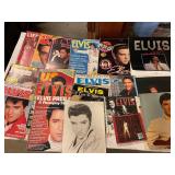 Elvis Presley magazines, calendars, posters, pins
