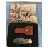 Remington Rocky Mountain Elk Knife in tin