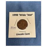 1998 ï¿½Wide AMï¿½ Lincoln Cent